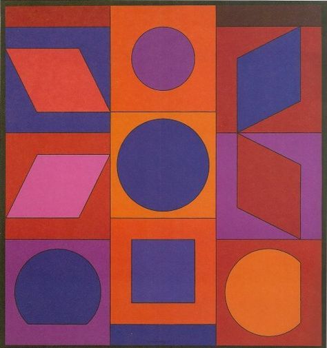 Neural Network Art, Famous Art Pieces, Photo Realism, Hidden Images, Victor Vasarely, Geometrical Shapes, Optical Art, Artwork Images, Lithograph Print