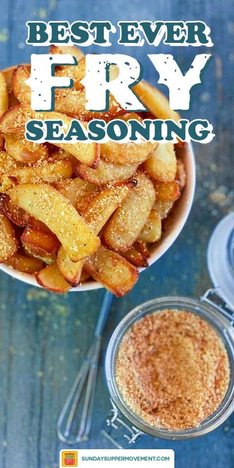 Garlic Parmesan French Fry Seasoning is so good, you will want to use it on EVERYTHING! This is the best fry seasoning recipe ever, not just for fries, but for burgers and even grilled cheese! #SundaySupper #frenchfries #friesseasoning #fryseasoning #frenchfryseasoning #easyrecipes #seasoning #spiceblend French Fry Seasoning Recipe, Fry Seasoning Recipe, Fry Seasoning, French Fry Seasoning, Sushi Ideas, Homemade Dry Mixes, Dry Rub Recipes, Homemade Spice Mix, Homemade Seasoning