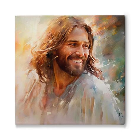 Jesus Smiling, Paint By Number, Jesus Christ, Digital Prints, Jesus, Digital Download, Paint, Frame, Art