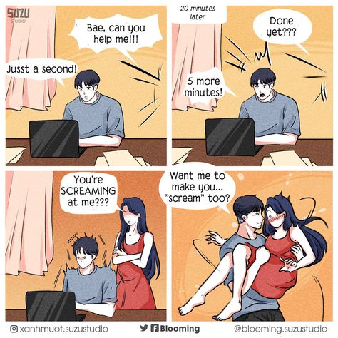 Couple Goal Anime Style, Couples Memes, Romantic Scenes Relationships, Romantic Stuff, Couple Comics, How To Live Life, Relationship Cartoons, The Gangster, Animated Stories