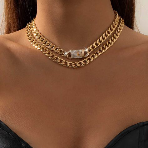 Lovers Necklace, Womens Chokers, Neck Accessories, Miami Cuban, Unisex Necklace, Neck Jewellery, Trendy Necklaces, Chain Choker Necklace, Necklace Women