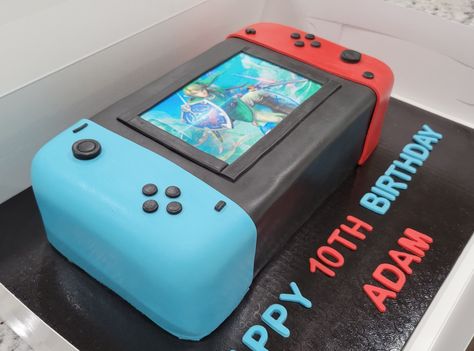 Video Games Cake Ideas, Gaming Themed Cake, Nintendo Cakes For Boys, Cake Gamer Birthday, Nintendo Cake Ideas, Video Game Cakes For Boys, Gaming Cakes For Boys, Nintendo Switch Birthday Cake, Gamer Cake Ideas