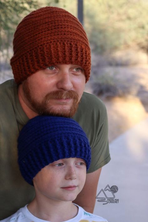 Crochet Stocking Cap Pattern, Crochet Beanie For Boys, Crochet Cap For Men, Boys Beanie Crochet Pattern Free, Boys Crochet Hats Free Pattern, Men’s Crochet Beanie, Mens Beanie Crochet Pattern, Pola Kupluk, Crochet Mens Hat Pattern