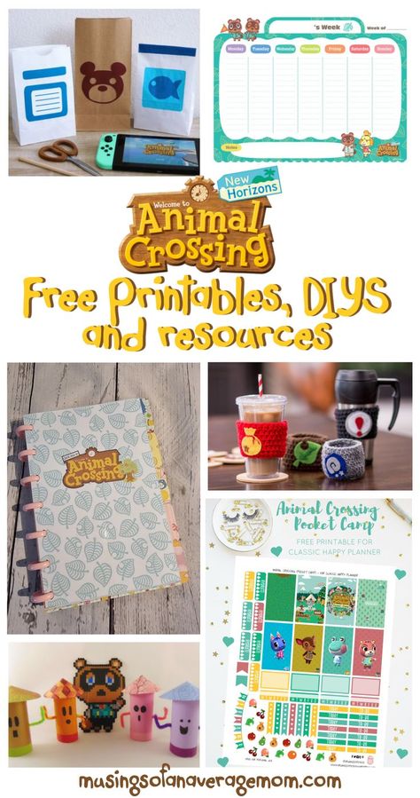 Animal Crossing Free Printables, Animal Crossing Craft Room, Animal Crossing Card, Animal Crossing Journal Ideas, Diy Animal Crossing Crafts, Animal Crossing Ceramics, Animal Crossing Cricut, Animal Crossing Gift Ideas, Animal Crossing Party Decorations