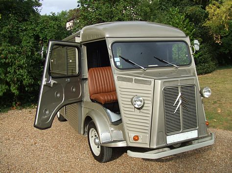 Citroen Van, Citroen Type H, Car Websites, Citroen H Van, Coffee Van, Citroen Car, Classic Vans, Cool Vans, Citroen Ds