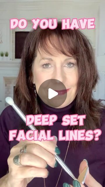 Cheri Larson | Mature Makeup Tutorials on Instagram: "If you have deep, set facial lines, you’re going to want to see this! I love this method for reducing the look of deep set lines, marionette lines, or nasolabial folds. I’m using a small point brush with a bit of my brightening color. By applying it right in the line, I am diminishing the look of the darkness or a shadow. Then I soften the line with the fluffy end of my brush and voila! Comment “LINES” and I’ll send you the link to the products I’m using. #wrinklesbegone #nowrinkles #agingskin #makeuptipsandtricks #over50makeup #nobotox #wrinklereduction" How To Hide Frown Lines With Makeup, Elderly Makeup, Lines Around Mouth, Smokers Lines, Mouth Wrinkles, Marionette Lines, Nasolabial Folds, Wrinkle Reduction, Deep Wrinkles