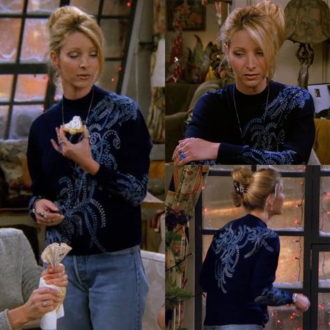 The audience praises the sweater Phoebe Outfits, Phoebe Buffay Outfits, Banana Hammock, Rachel Monica Phoebe, Friends Phoebe, Friends Outfit, Friends Outfits, Lisa Kudrow, Friends Style