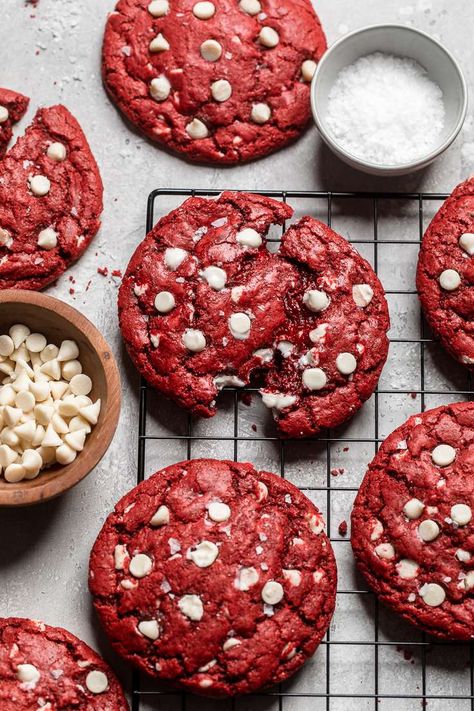 Vegan Red Velvet Cookies Cookie Dough No Flour, Edible Cookie Dough No Flour, Edible Cookie Dough For Two, Cookie Dough For Two, Cookie Dough Healthy, Edible Cookie Dough Healthy, Allergy Friendly Cookies, Vegan Red Velvet, Best Vegan Cookies