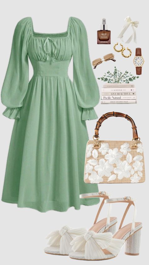 Classy Summer Outfits, Modesty Outfits, Cottagecore Outfits, Cute Modest Outfits, Summer Dress Outfits, Modest Fashion Outfits, Girly Outfits, Casual Style Outfits, Lookbook Outfits