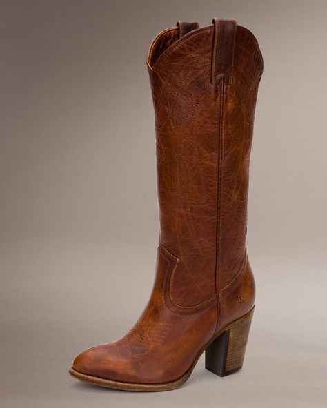 Womens Leather Boots - New Arrivals | The FRYE Company Best Cowboy Boots For Women, Frye Cowboy Boots, Boots 2022, Women's Cowboy Boots, Ankle Cowboy Boots, Womens Cowgirl Boots, Leather High Heel Boots, Mama Bird, The Frye Company