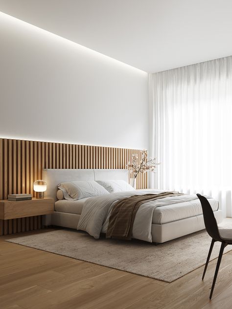 Simple Bed Designs, Bloxburg Hallway, Japanese Bedroom, Modern Minimalist Bedroom, Bedroom Trends, Minimalist Bedroom Design, Dekorasi Kamar Tidur, Modern Hallway, Bedroom Bed Design