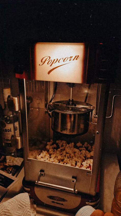 #vintage #retro #machine Retro Popcorn Machine, Retro Home Theater, Popcorn Machine Aesthetic, Vintage Home Theater, Comedy Show Aesthetic, Retro Cinema Aesthetic, Popcorn Aesthetic Vintage, Popcorn Machine In Home Decor, Cinema Aesthetic Popcorn