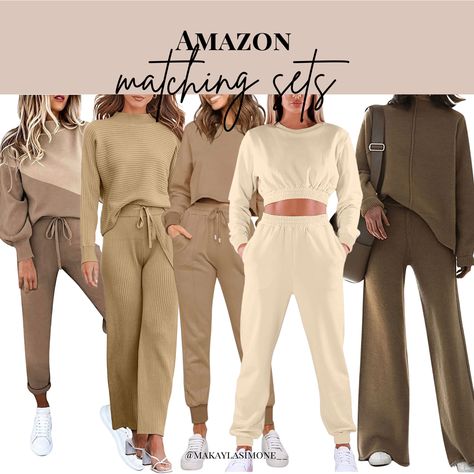 Must have matching sets from Amazon! Amazon Matching Sets, Travel Vibes, Cozy Lounge, Favorite Products, Matching Sets, Must Haves, Lounge, My Style, Travel