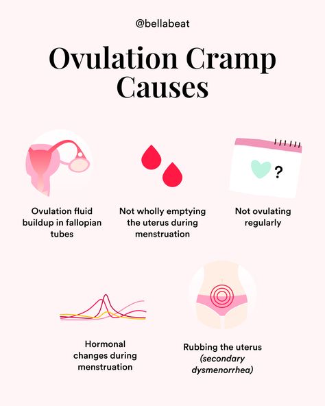 Ovulation cramps during the middle of your menstrual cycle (mid-cycle pain or mittelschmerz) can be a painful and confusing problem for women trying to conceive. Mittelschmerz occurs when you ovulate, the egg is released from the ovary, and it travels into the fallopian tube. It can last anywhere from a few minutes to a few hours, causing pain in the lower abdomen. We will be discussing why you might have ovulation pain, the possible causes of mid-cycle pain, and how you can treat it. Period Board, Ovary Pain, Ovulation Pain, Period Tips, Healthy Period, Period Problems, Period Hacks, Cramps Relief, Period Cramps