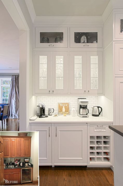 butler pantry Butler Pantry Decor, Kitchen Beverage Center, Desain Pantry Dapur, Kitchen Butlers Pantry, Pantry Decor, Desain Pantry, Pantry Remodel, Home Coffee Stations, Coffee Bars In Kitchen