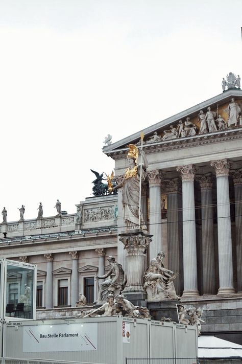 Austrian Parliament, Vienna, Austria 2018 ©Megi Pushaj Houses Of Parliament, Vienna, Austria, Louvre, Building, Photography, Travel