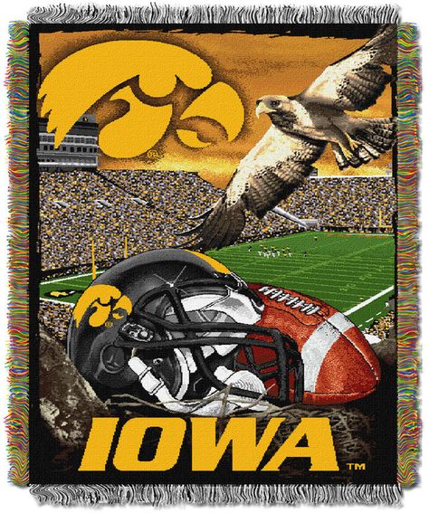 Home Field Advantage, Iowa Hawkeye, University Of Iowa, Tapestry Blanket, Woven Tapestry, Woven Throw Blanket, Big Ten, Iowa Hawkeyes, Gift Card Number