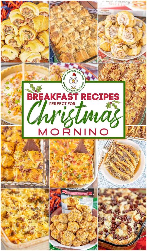 Morning Brunch Ideas, Christmas Morning Brunch, Easy Christmas Breakfast, Morning Recipes Breakfast, Recipes For Christmas, Sweet Savory Recipes, Christmas Breakfast Recipe, Morning Brunch, Holiday Morning