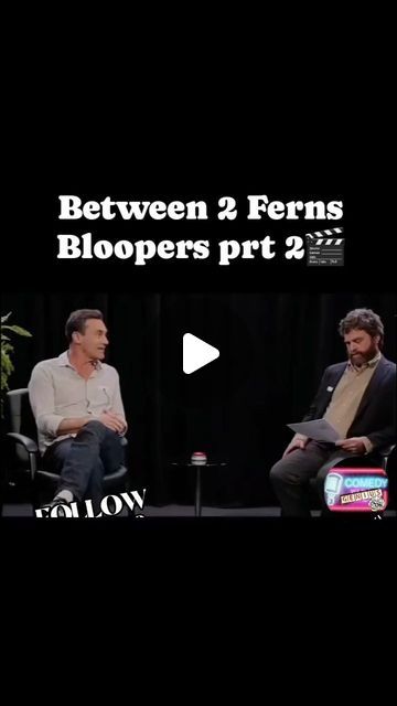 Comedyg3nius on Instagram: "More outtakes 🤣 Between 2 Ferns Bloopers PRT2 🎬

#bloopers #haha #laughoutloud #bestmemes #celebrities #films #bestreels #goviral #ig #igreach #funnyshit #comedyshow #lol #laughteristhebestmedicine #laughing #funnypeople #host #funnyclips #funnyreels #igfollow #funnyvideo #laughter #laugh #comedyreels #movies #followus #hollywood #interview #lols

This video clip content was not performed by #c0medyg3nius and we claim no ownership. All reels are only edited and shared by our page for people to enjoy and laugh.
If any original performer or persons featured have any issue with us sharing this clip, please notify our page and we will be happy to assist immediately. Thank you." Movie Bloopers, Comedy Show, Bloopers, Celebrity Interview, Funny Clips, Funny People, Video Clip, Best Memes, Out Loud