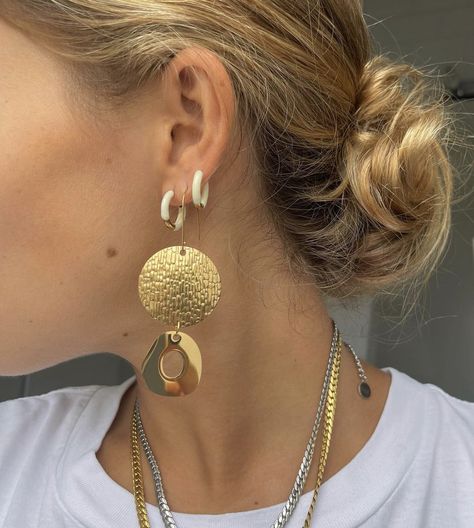 Statement Earrings Aesthetic, Spanish Earrings, Earrings Aesthetic, Jewelry Aesthetic, Turkish Jewelry, Dope Jewelry, Chunky Jewelry, Funky Jewelry, Spanish Style