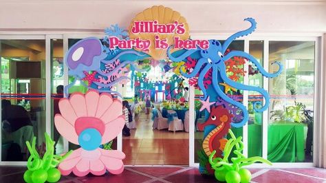 Under the Sea Entrance Arc Under The Sea Entrance Decor, Pep Rally Themes, Art Gala, Bday Decor, Party Entrance, Underwater Theme, Under The Sea Theme, Pep Rally, Adventure Of The Seas