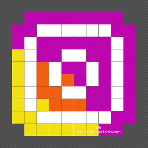 Instagram logo free pixel art perler beads design 10x10 Pixel Art Instagram, Pixel Art Logo, Grille Pixel Art, Pixel Logo, Pixel Art Minecraft, Image Pixel Art, Modele Pixel Art, Easy Perler Bead Patterns, Logo Instagram