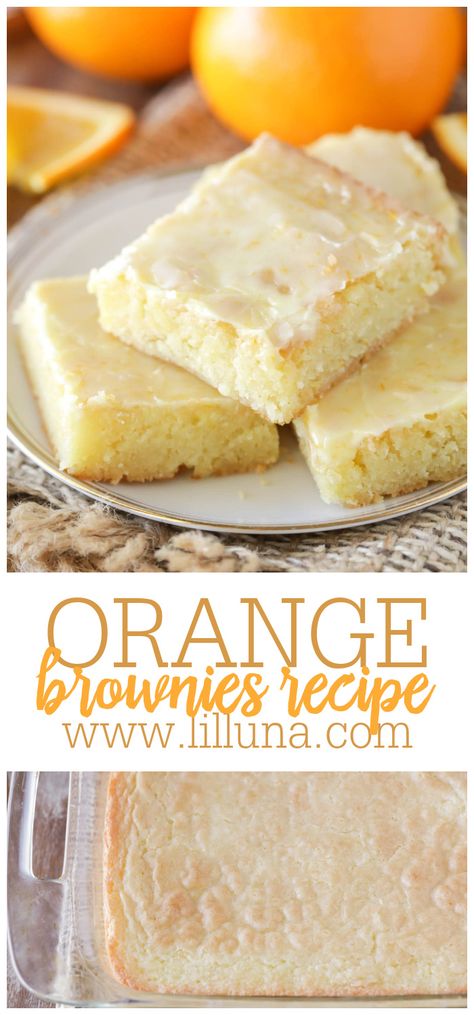 Orange Recipes Dessert, Citrus Glaze, Orange Juice Smoothie, Orange Brownies, Orange Dessert, Cranberry Orange Bread, Slow Cooker Desserts, Delicious Brownies, Soft Orange