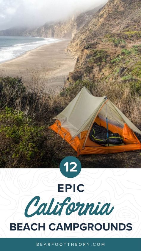 12 Best California Beach Campgrounds – Bearfoot Theory Beach Rv Camping, Best California Beaches, San Onofre Beach, Southern California Camping, Northern California Road Trip, Pacific Coast Road Trip, California Beach Camping, California Coast Road Trip, Camping Road Trip