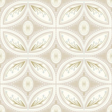 Introducing “Cleo”, a mix of elements from Art Deco, Art Nouveau, and the luxurious Hollywood Regency styles to give you the feel of elegance, sophistication, and old-time glamorous charm. You’ll find tons of texture and detail coupled with the satisfying balance of geometric tessellation. Numerous colorways and scales can be found in my designed collection “Cleo”. There are dark and moody variations that lean toward whimsigoth and dark academia, while others are soft pastels. Pattern 17040746 Geometric Tessellation, Wallpaper Walls, Glamour Art, Dark And Moody, Art Deco Art, Hollywood Regency Style, Deco Art, Gender Neutral Nursery, Nursery Wallpaper