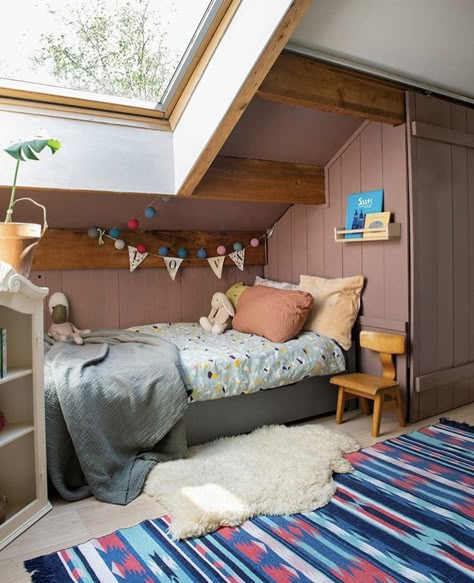 Kids Attic Bedrooms, Small Attic Room, Loft Playroom, Attic Bedroom Designs, Small Attic, Kids Bedroom Inspiration, Loft Room, Kids Room Inspiration, Shared Room