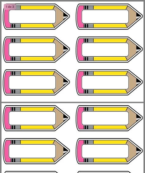 Personalized School Supplies Labels, School Labels Printables, Classroom Name Tags, Pencil Labels, Second Grade Writing, Personalized School Supplies, Labels Printables, Fall Preschool Activities, Fall Preschool