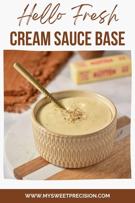 This delicious Hello Fresh cream sauce base is the perfect copycat recipe to recreate some of your favorite meal kits in your home kitchen! This easy-to-follow recipe will ensure you make the perfect cream sauce every time. With just a few simple ingredients, you can make this sauce in ten minutes. Hello Fresh Cream Sauce Spice Blend, Cream Sauce Base, Reduction Sauce, Creamy Pasta Sauce, Spice Blends Recipes, Parmesan Cream Sauce, Hello Fresh Recipes, Meal Kits, Pasta Chicken