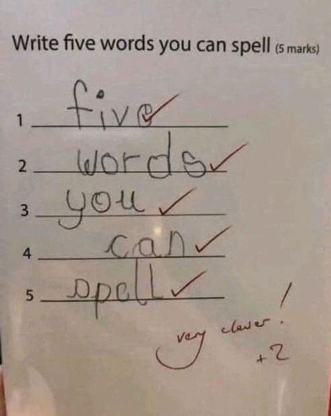 By Funny Exam Answers, Funny Kid Answers, Funny Test Answers Student, Funniest Kid Test Answers, Kids Test Answers, Funny School Answers, Funny Test Answers, Funny Test, You Had One Job