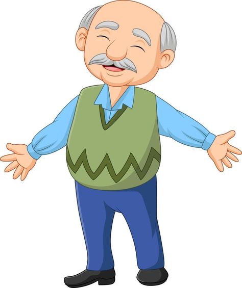 Cartoon happy senior elderly old man 30 Year Old Man, Man Clipart, Man Cartoon, Pumpkin Illustration, Motorcycle Illustration, Easy Cartoon Drawings, Man Vector, Man Illustration, Smiling Man