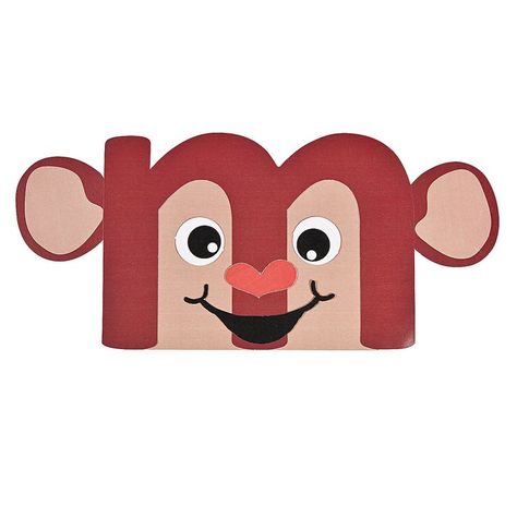 “M Is For Monkey” Lowercase Letter M Craft Kit - http://OrientalTrading.com Letter M Craft, M Is For Monkey, Letter F Craft, Letter M Crafts, Letter S Crafts, Letter P Crafts, Letters Craft, M Crafts, Jungle Crafts