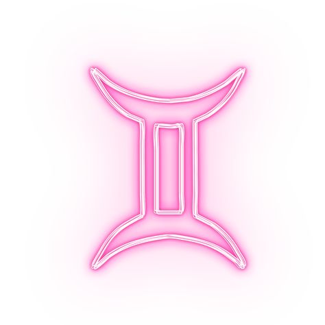 Gemini sign astrology neon pink Gemini Sign Symbol, Gemini Symbol, Zodiac Sign Gemini, Zodiac Signs Symbols, Astrology Gemini, Social Environment, Gemini Sign, Astrological Signs, Love Compatibility