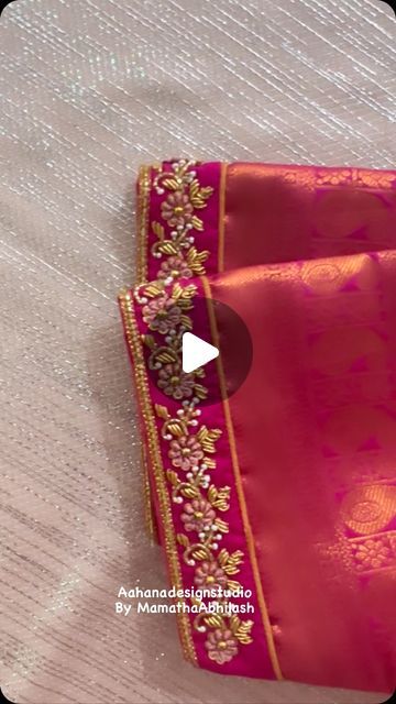 Hand Embroidery Blouse Designs Simple, Hand Work Embroidery Blouse, Simple Embroidery Blouse Designs, Blouse Work Designs Latest, Handwork Blouse Design, Simple Embroidery Designs Blouse, Latest Aari Work Blouse Designs, Blouse Aari Work Design, Very Simple Aari Work Blouse Design