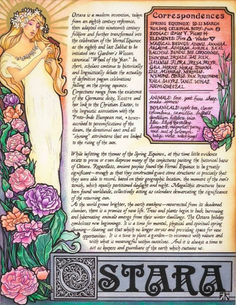 Wiccan Sabbats, Grimoire Book, Vernal Equinox, Witchcraft Spell Books, Book Of Kells, Wicca Witchcraft, Goddess Artwork, Spring Equinox, The Witches