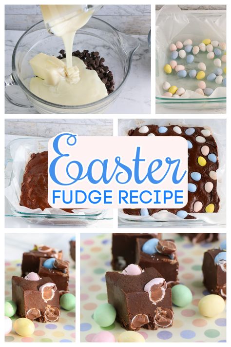 Easter Fudge, Healthy Candy Recipes, Easter Candy Recipes, Easter Sweet Treats, Easter Cake Decorating, Cadbury Mini Eggs, Easter Cooking, Easter Food Crafts, Healthy Candy