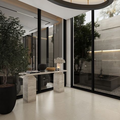 Entrance & wash area overlooking the beautiful courtyard at this villa in Riyadh we’ve designed a year ago✨ . . . #interiordesign #Shabassydesigns #egypt #saudiarabia #uae #homeinspiration #entrance #courtyard #washarea #guesttoilet #bathroom #SHresidence Penthouse Entrance, Entrance Courtyard, Guest Toilet, Riyadh, A Year Ago, Penthouse, A Year, Egypt, Entrance