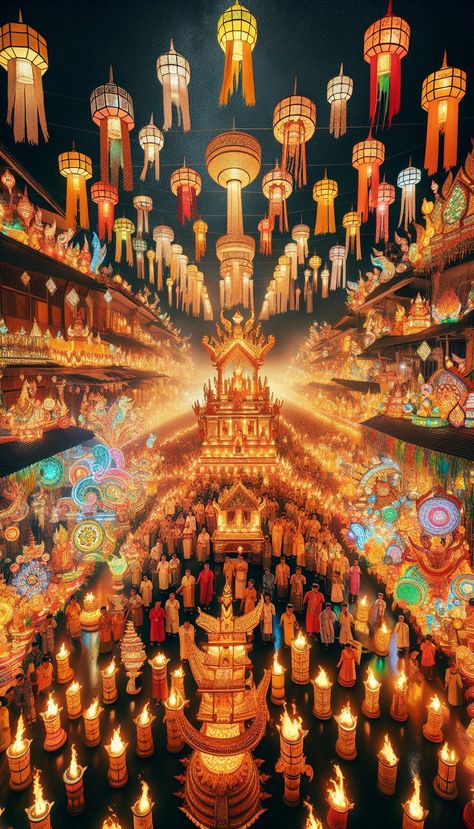 Experience the mesmerizing Ubon Ratchathani Candle Festival in Thailand, where art, culture, and religion come together in a vibrant celebration. Witness the ancient art of candle carving and its historical significance while admiring the skill of local artisans. Join the grand cultural procession during Buddhist Lent and see the intersection of culture and religion firsthand. #ThailandFestivals #UbonRatchathaniCandleFestival #CulturalCelebration Candle Festival, Thailand Festivals, Folk Music Festival, Culture Of Thailand, Ubon Ratchathani, Carved Candles, Festival Guide, Songkran Festival, Buddhist Symbols