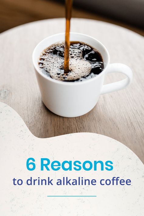 So you’ve heard about the benefits of alkaline water. Perhaps you’ve started to integrate it into your daily diet. Or maybe you’ve gone even further and embarked on a holistic alkaline diet to improve your pH levels even more — and support your vibrant health. But have you heard of alkaline coffee? Here’s the low down on what it is, why alkaline coffee is better than your average cup, and how you can make it at home. https://www.dyln.co/blogs/y-blog/alkaline-coffee-benefits-and-side-effects Alkaline Water How To Make, Alkaline Phosphatase High, Alkaline Coffee, High Alkaline Diet, Benefits Of Alkaline Water, Alkaline Diet Benefits, High Calorie Snacks, Alkaline Water Benefits, Healthy Cafe