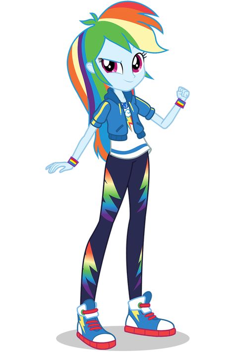 Rainbow Dash Secondary Clothes Mlp Equestria Girls Rainbow Dash, Mlp Eg Rainbow Dash, Equestria Girls Art, Rainbow Dash Eg, Human Rainbow Dash, Rainbowdash Mlp, Rainbow Dash Mlp, Rainbow Character, Rainbow Dash Equestria