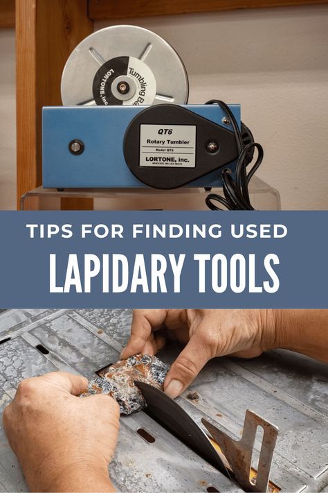 Lapidary equipment is an expensive investment, and one of the better ways to get tools cheap is to find used lapidary tools and supplies. Fortunately, there are a ton of different places that you can look, both online and in-person, to find used gear for good-to-great prices. Stone Engraving Tools, Lapidary Workshop, Rock Polishing With A Dremel, Gem Setting Tools, Lapidary Tools Hole Drilling, Polish Rocks, Rock Tumbler Diy, Lapidary Tools Lapidary Mart, Lapidary Tools