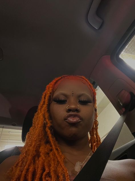 Orange Faux Locs, Faux Locs, Hairstyle Ideas, Locs, Orange, Hair Styles, Hair