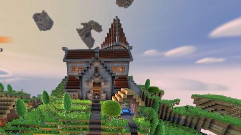 Portal Knights House Ideas, Portal Knight, Game House, Knights, Big Ben, Video Game, House Ideas, Portal, Minecraft