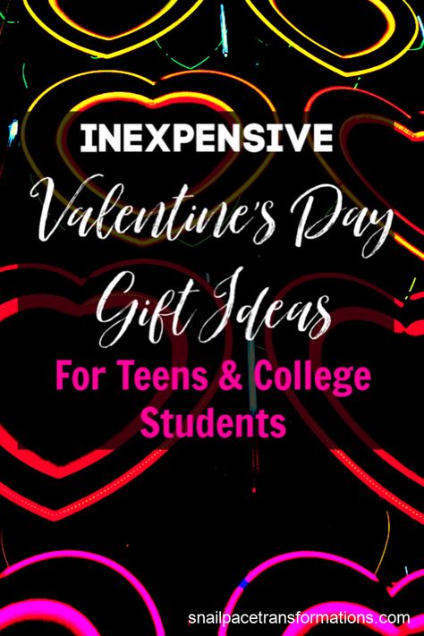 Valentines Day Care Package, Gift Ideas For Teens, Valentines Day Gift Ideas, Adult Valentines, Thrifty Thursday, College Guys, Valentine's Day Gift Ideas, College Student Gifts, Thrifty Living