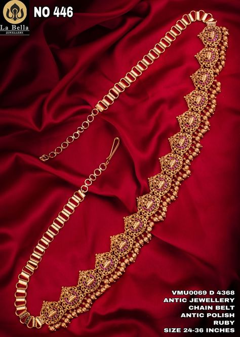 Vaddanam Chain Designs, Chain Vaddanam Designs Gold, Simple Vaddanam Designs, Simple Vaddanam Designs Gold, Gold Kamarbandh Design, Waist Belt Gold Indian Jewellery, Vaddanam Designs Gold Indian Bridal, Light Weight Vaddanam Designs Gold, Vaddanam Designs Gold Indian