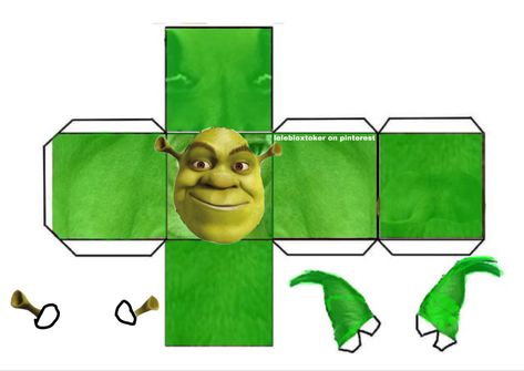 Shrek Papercraft, Shrek Crafts, Papercrafts Templates, Paper Character, Papercraft Templates Printables, Character Shapes, Paper Toys Template, Moving Wallpapers, Papercraft Templates