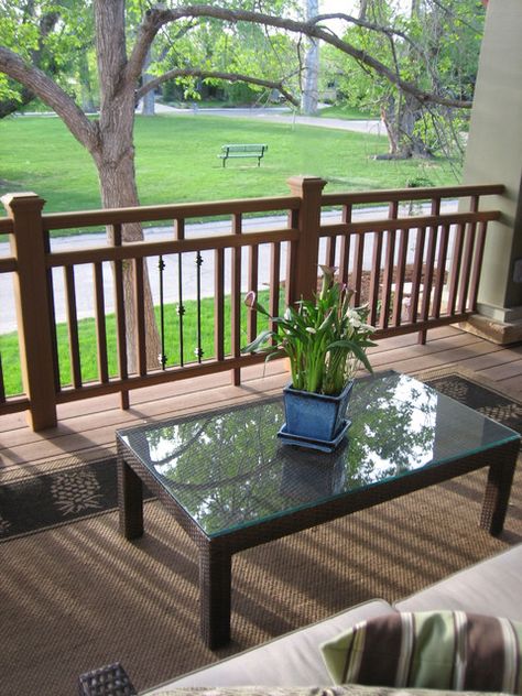 Composite deck railing